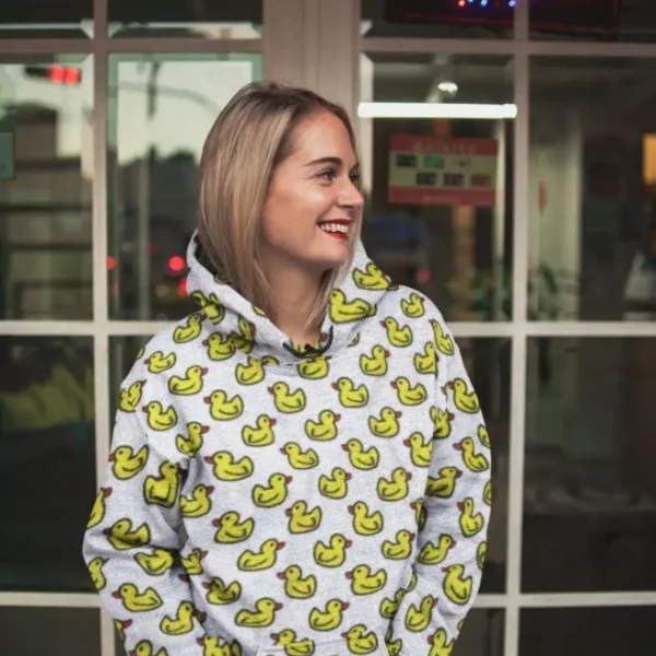Rubber Ducks Female Sublimation Hoodie