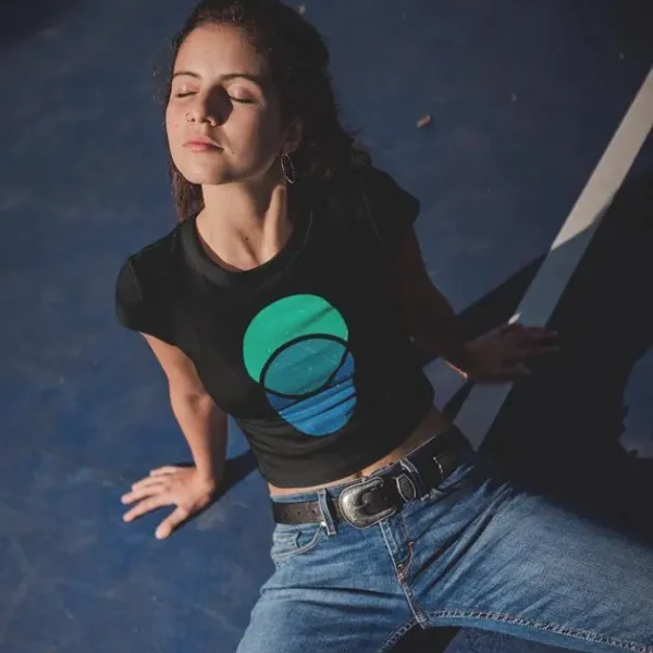 Geometric Design Women's Crop Top