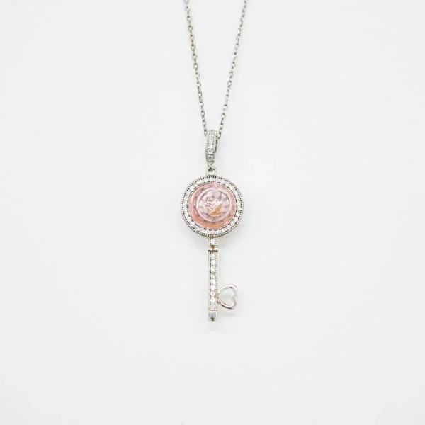 Magic Key Aroma Necklace - Amortentia Pink | Energy & Healing | Diffuse on the go