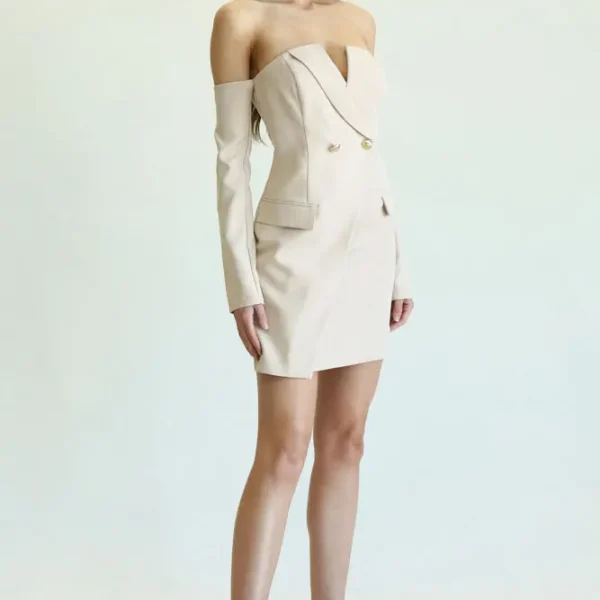 Golden Detail Flap Dress