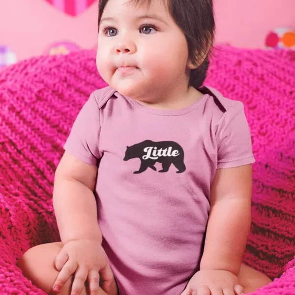 "Little" Bear Silhouette. Baby's Bodysuit