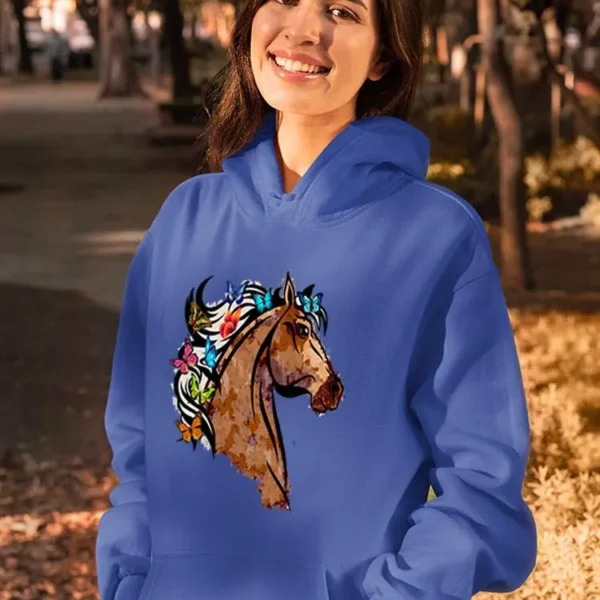 Portrait Of A Horse Hoodie -SPIdeals Designs
