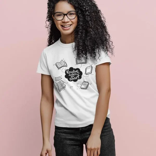 Reading Makes You Smart T-shirt -SPIdeals Designs