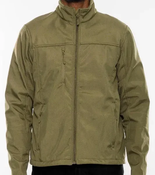 Mens Solid Soft Shell Storm Tech Jacket Coat